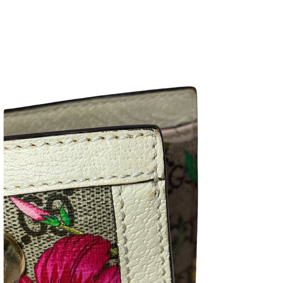 Authentic GUCCI Floral print gg supreme coated canvas small padlock shoulder bag - Picture 12 of 12